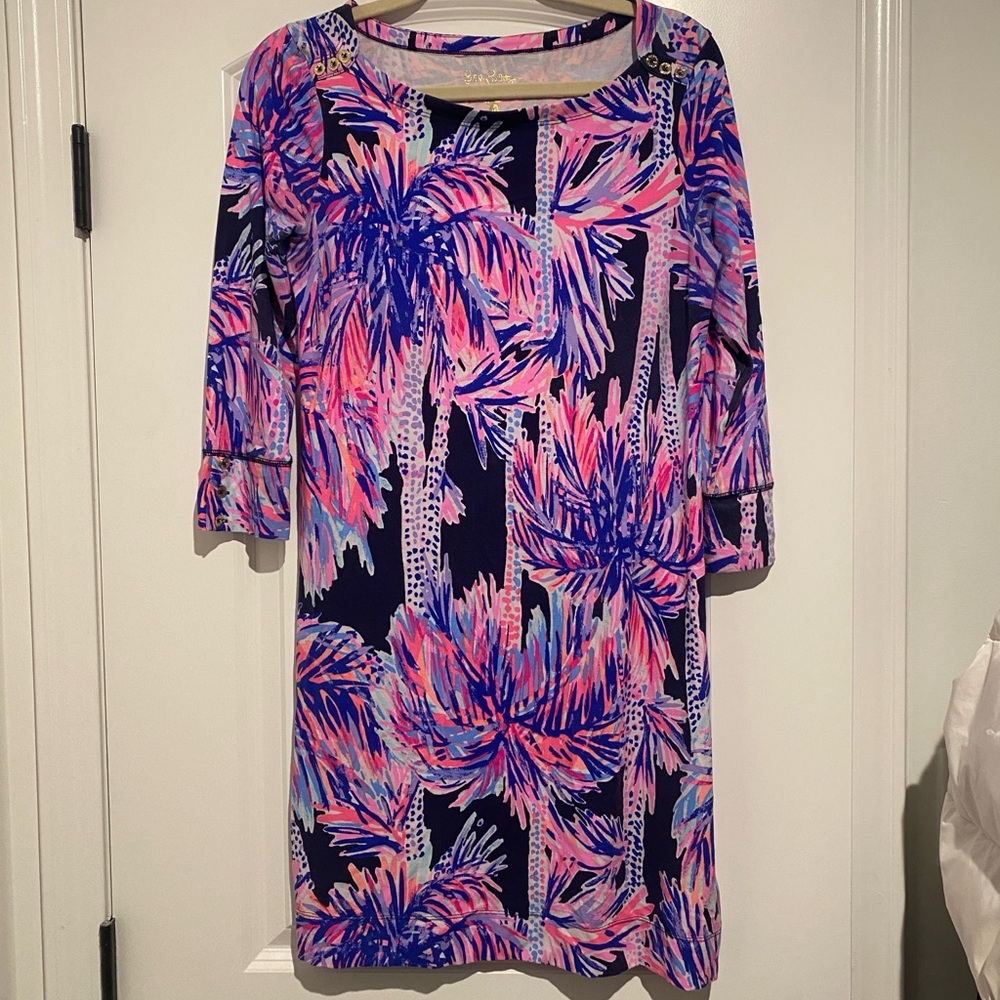 Lilly Pulitzer Tropical Palm Print Dress Size M